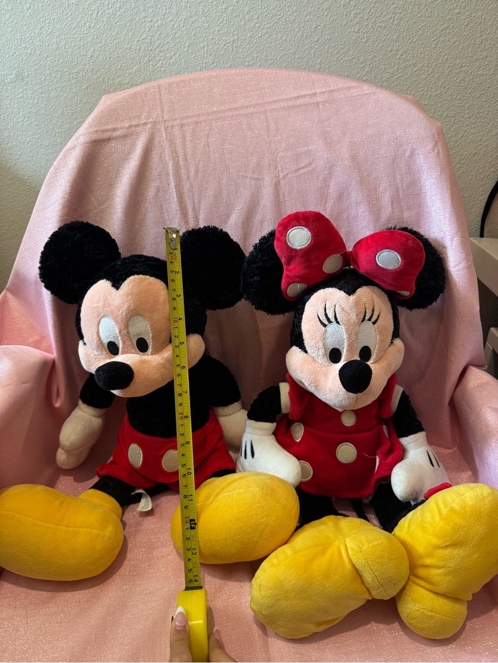Disney Mickey and Minnie Mouse plush toys